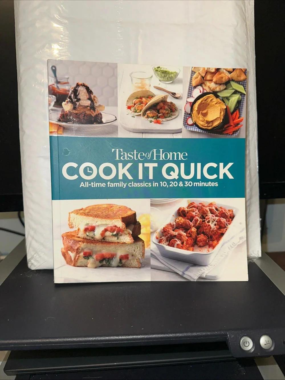 Taste of Home Cook It Quick Cookbook - Teal & White Cover